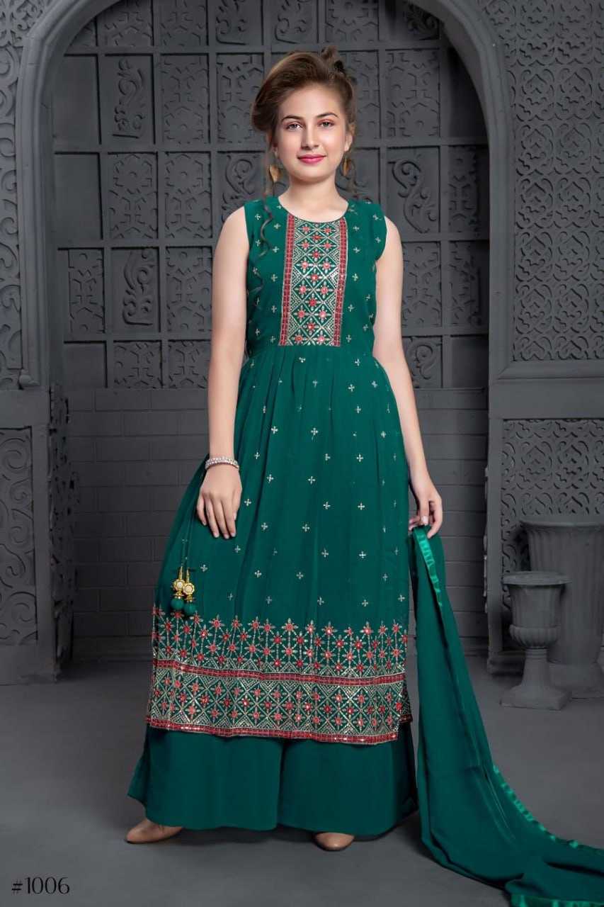 YNF GEORGETTE KSB 1008 WHOLESALE KIDS SHARARA MANUFACTURER   