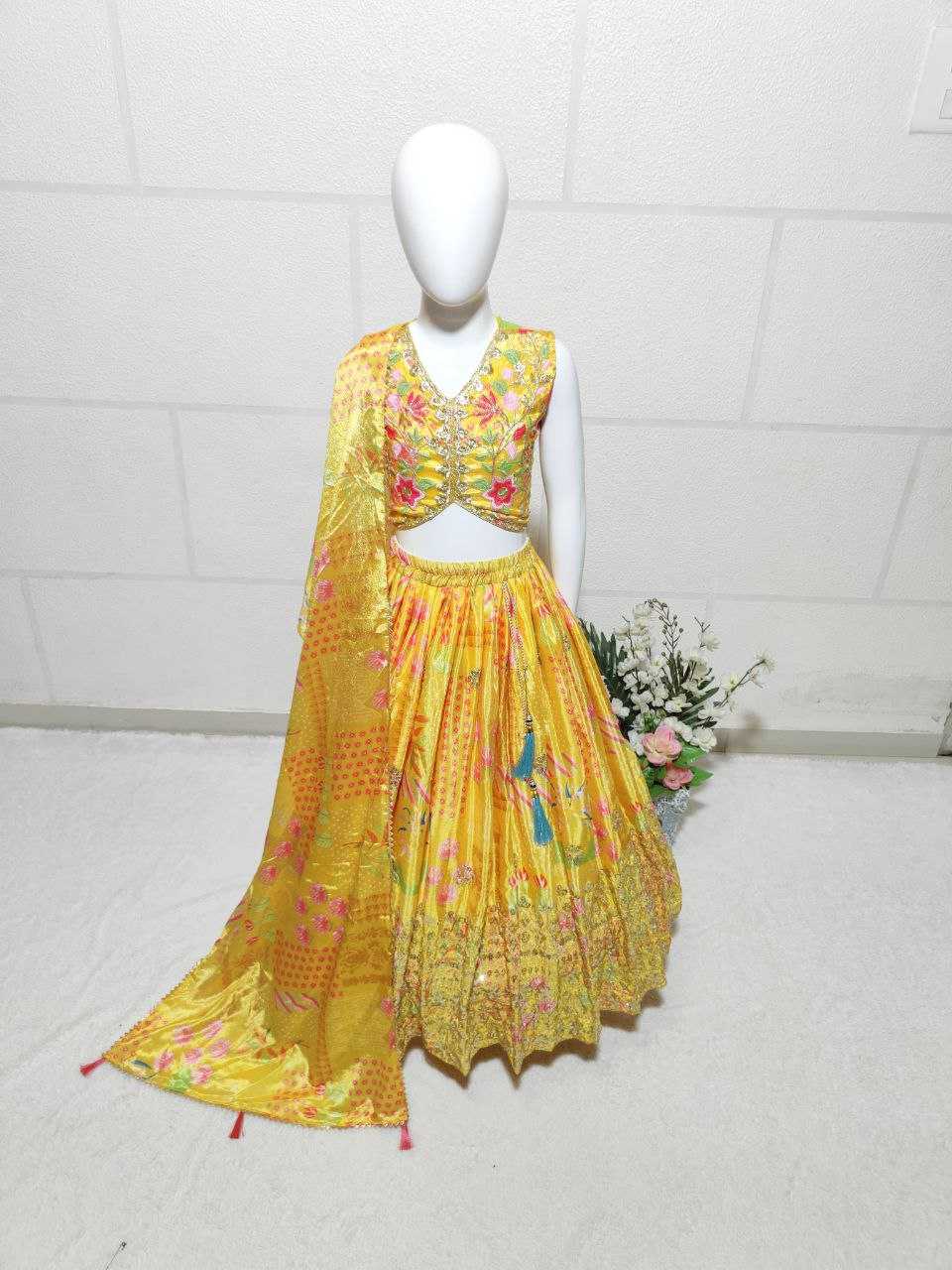 YNF CHINON SILK KESH168 MNT05 KIDS WEAR WHOLESALE KIDS LEHENGA KIDS ETHNIC WEAR KIDS TRADITIONAL OUTFITS KIDS LEHENGA CHOLI KIDS FESTIVE WEAR KIDS WEDDING OUTFITS MANUFACTURER