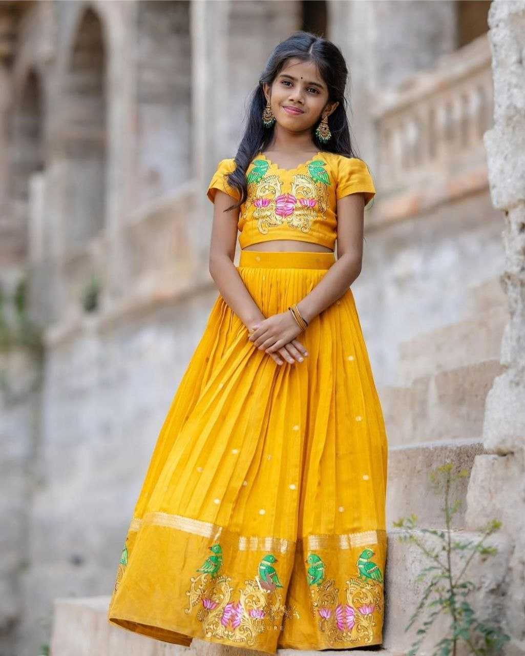 YNF CHINON SILK KESH168 MNT11 KIDS WEAR WHOLESALE KIDS LEHENGA KIDS ETHNIC WEAR KIDS TRADITIONAL OUTFITS KIDS LEHENGA CHOLI MANUFACTURER