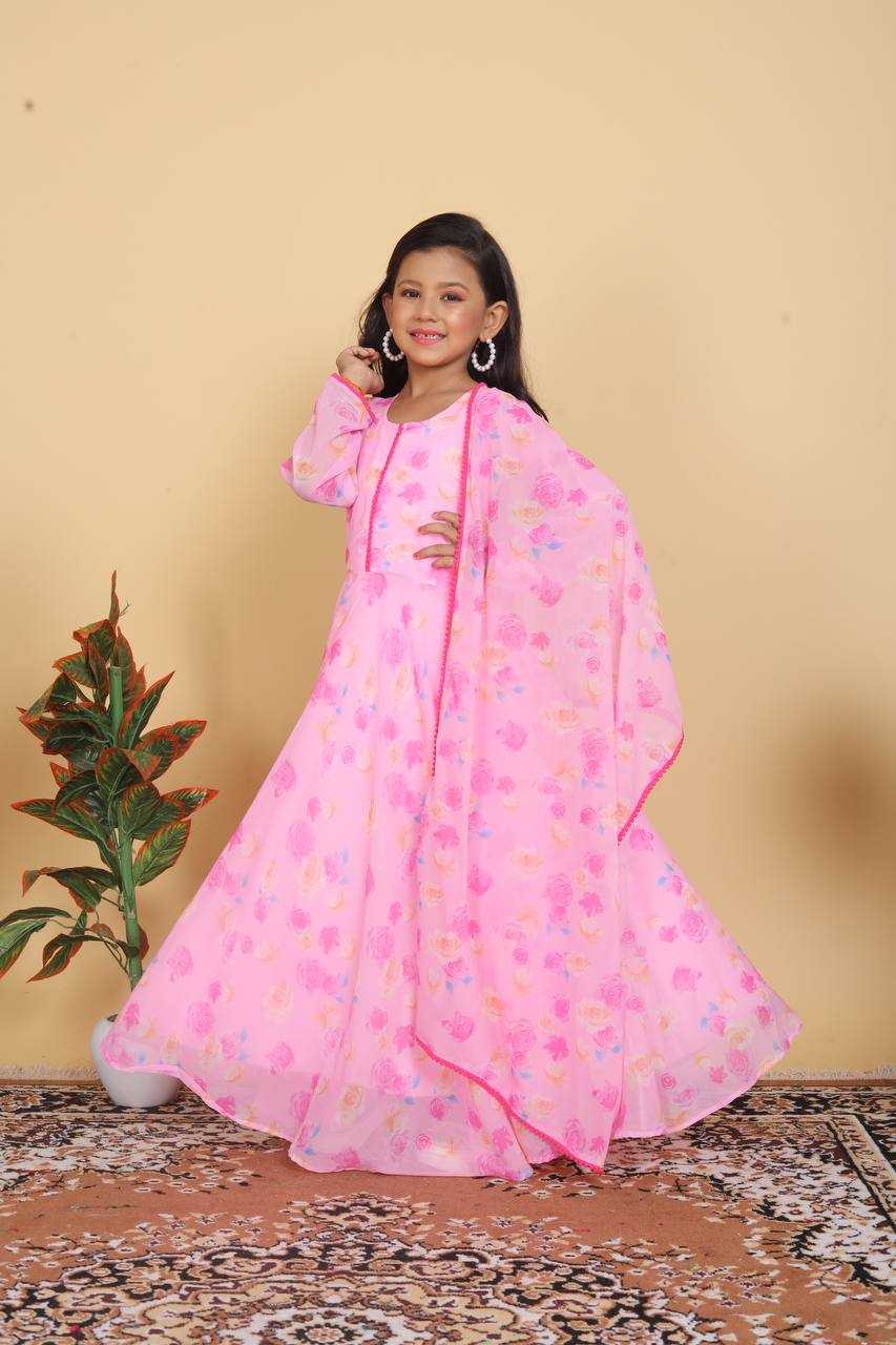 YNF FAUX GEORGETTERIN154 191 KIDS WEAR WHOLESALE KIDS GOWNS KIDS TRADITIONAL OUTFITS KIDS ETHNIC GOWNS KIDS FESTIVE WEAR MANUFACTURER- Kids Exports