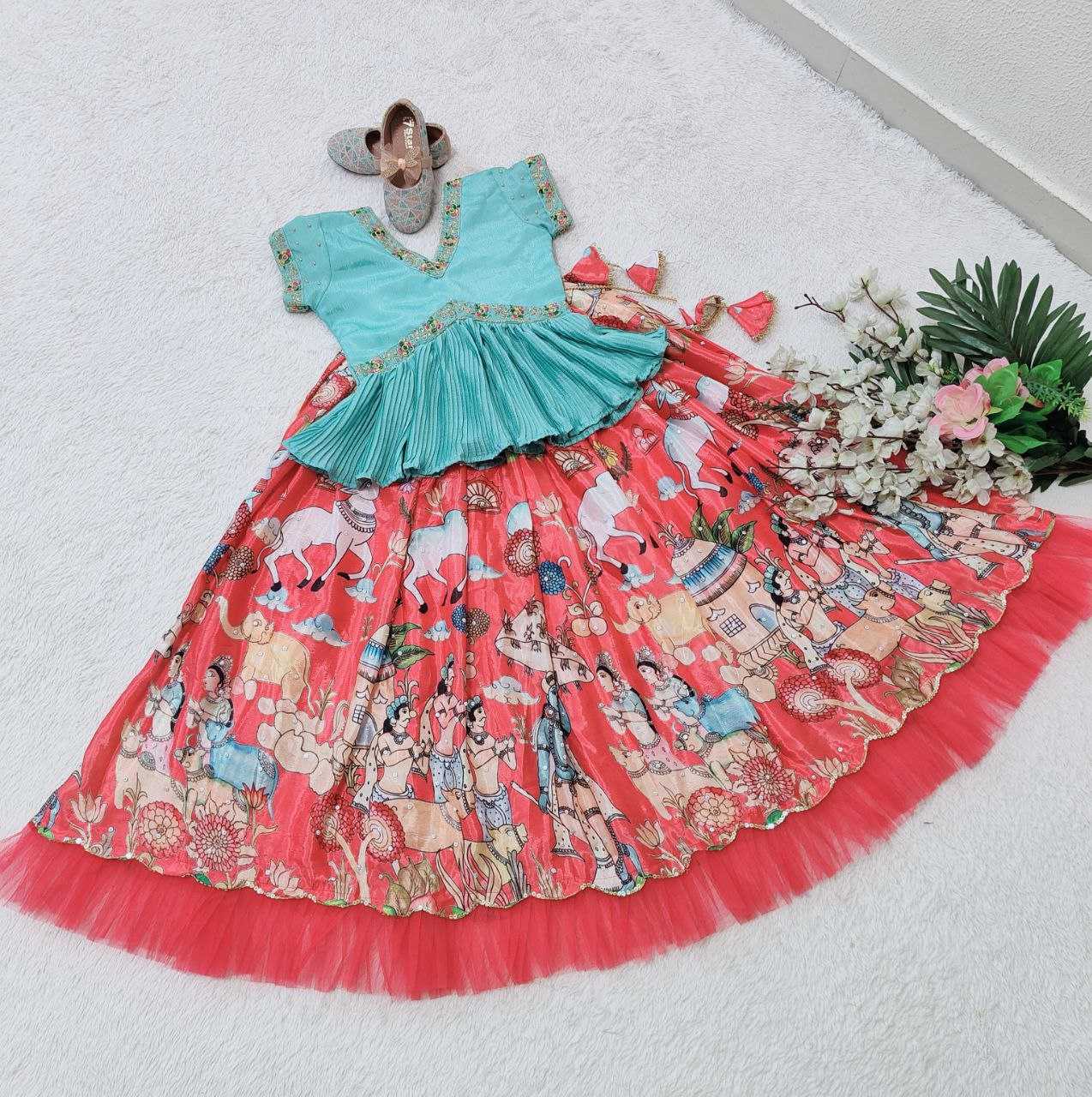 YNF GEORGETTE KESH168 MNT47 KIDS WEAR WHOLESALE KIDS LEHENGA KIDS TRADITIONAL OUTFITS KIDS LEHENGA CHOLI KIDS FESTIVE WEAR KIDS WEDDING OUTFITS MANUFACTURER- Kids Exports