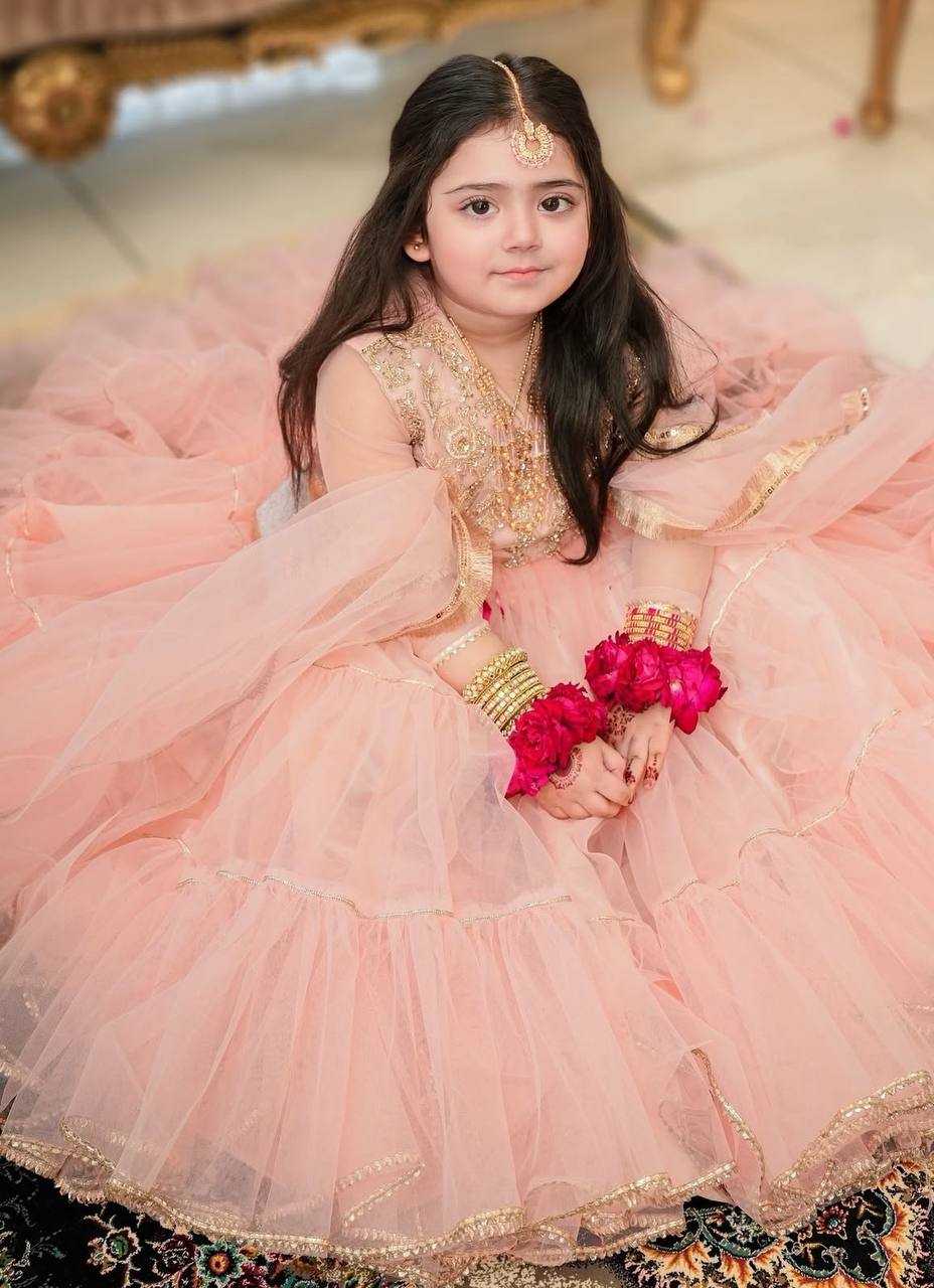 Ynf Butterfly Net KESH415 207 Kids Wear Wholesale Kids Lehenga Kids Lehenga Choli Baby Girl Lehenga Manufacturer- Kids Exports