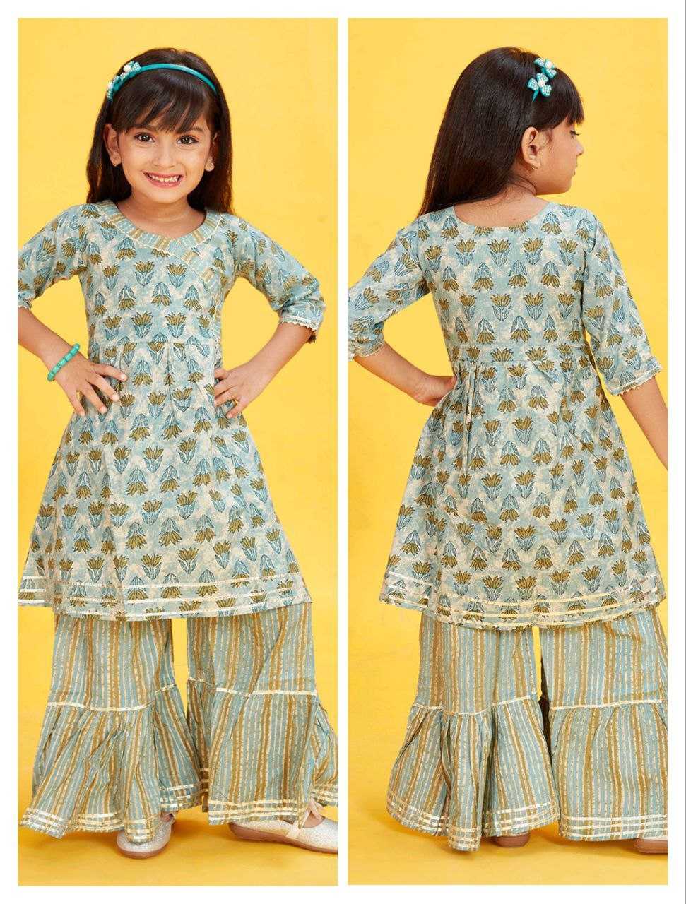 Ynf Cotton KESH461 74 Kids Wear Wholesale Kids Dhoti Kurta Kids Designer Frock Kids Party Wear Ethnic Manufacturer- Kids Exports