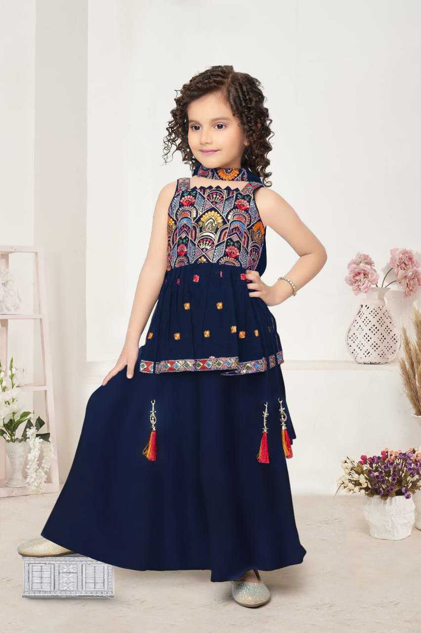Ynf Crepe KESH461 76 Kids Wear Wholesale Kids Lehenga Kids Festive Wear Kids Wedding Outfits Manufacturer- Kids Exports
