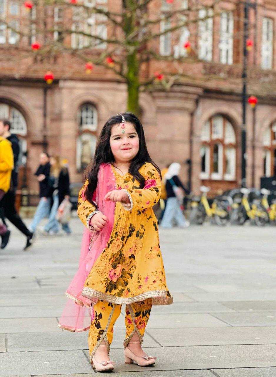 Ynf Faux Georgette KESH415 160 Kids Wear Wholesale Kids Suit Kids Dhoti Kurta Manufacturer- Kids Exports