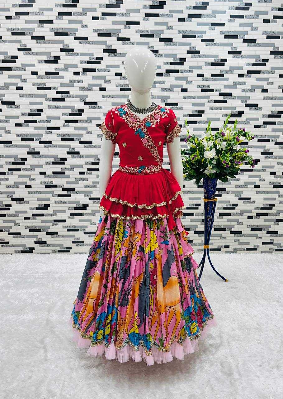 Ynf Faux Georgette KESH415 187 Kids Wear Wholesale Kids Lehenga Kids Lehenga Choli Baby Girl Lehenga Manufacturer- Kids Exports