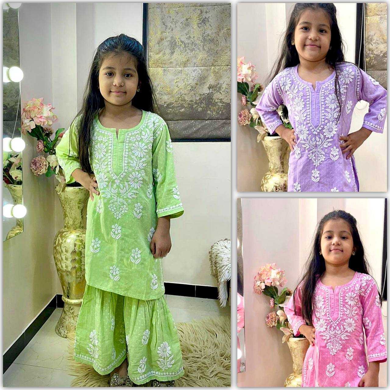 Ynf Rayon KESH415 140 Kids Wear Wholesale Kids Sharara Kids Suit Kids Anarkali Suits Manufacturer- Kids Exports