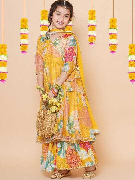 Ynf Rayon RIN222 HK-89 Kids Wear Wedding Collections Festive Collections Wholesale Kids Anarkali Suits Kids Festive Wear Kids Wedding Outfits Manufacturer- Kids Exports