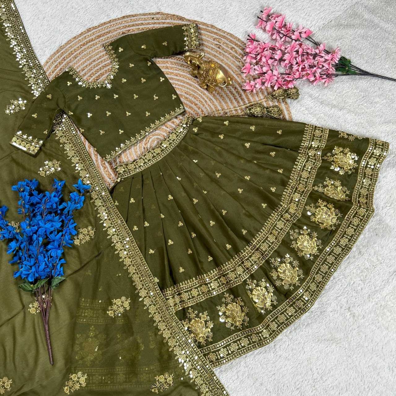 Ynf Georgette KESH505 344 Kids Wear Wholesale Kids Lehenga Kids Ghagra Choli Indian Wear For Kids Manufacturer- Kids Exports
