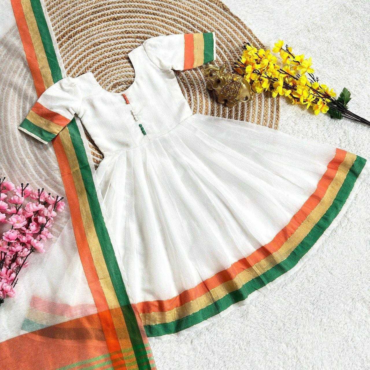 Ynf Cotton KESH503 8118 Kids Wear Festive Collections Wholesale Kids Gown Indian Wear For Kids Republic Day Collections Manufacturer- Kids Exports