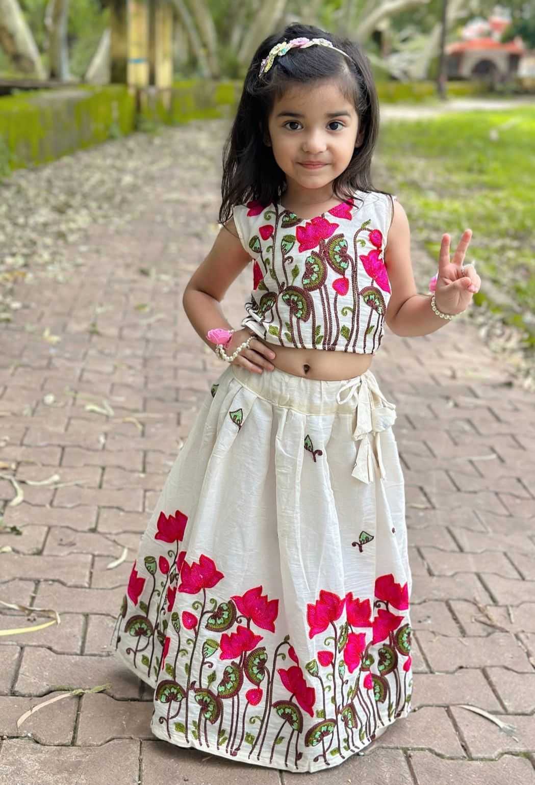 Ynf Cotton RIN235 MURMAID Kids Wear Festive Collections Wholesale Kids Lehenga Kids Lehenga Choli Onam Collections Manufacturer- Kids Exports