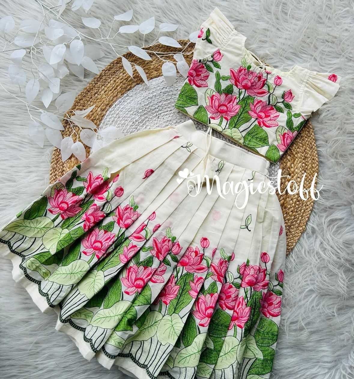 Ynf Cotton RIN235 Reyan Kids Wear Festive Collections Wholesale Kids Lehenga Kids Lehenga Choli Onam Collections Manufacturer- Kids Exports