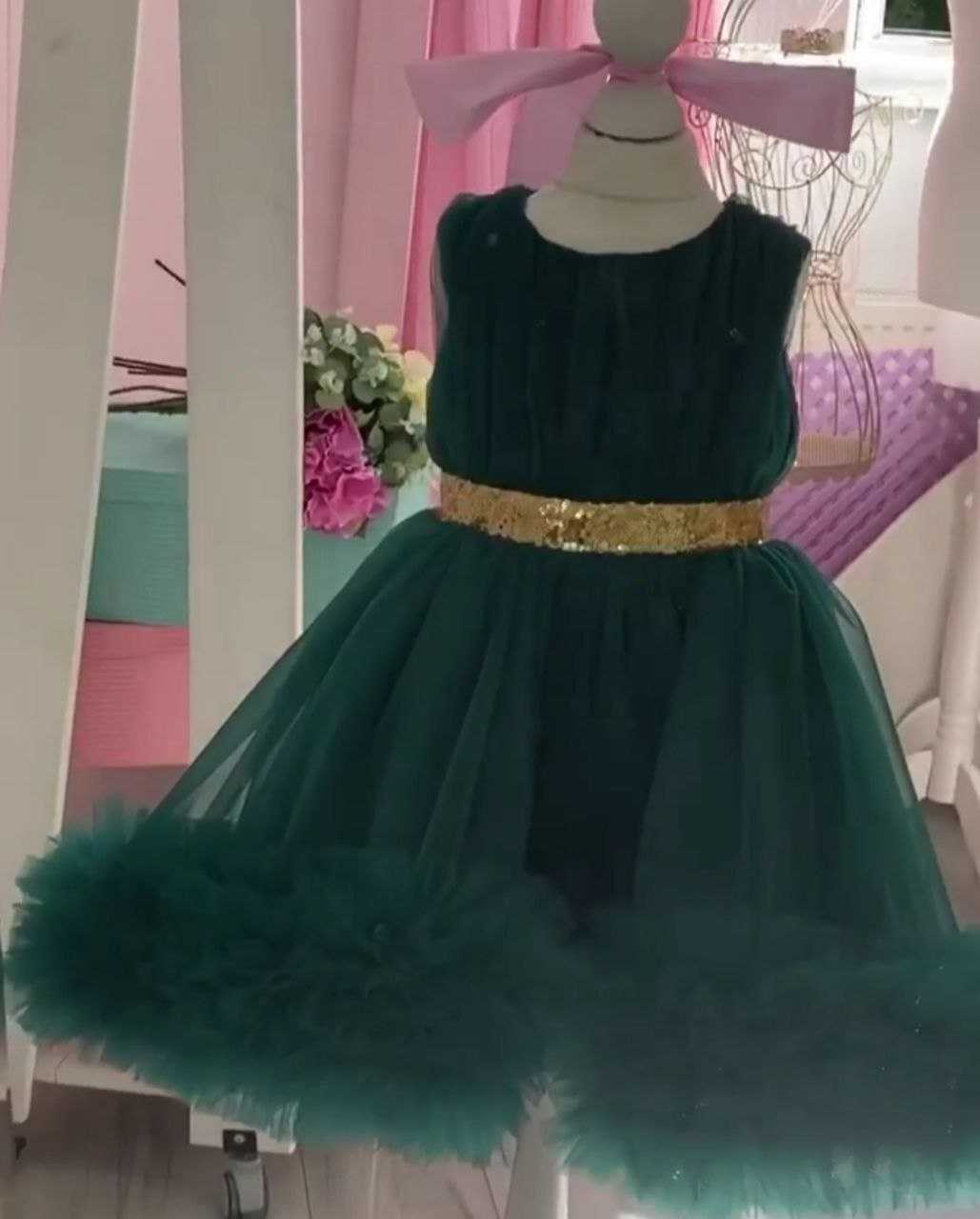 Ynf Soft Net RIN157 PC KID 8017 Kids Wear Wholesale Kids Frocks Girls Frock Kids Designer Frock Manufacturer- Kids Exports