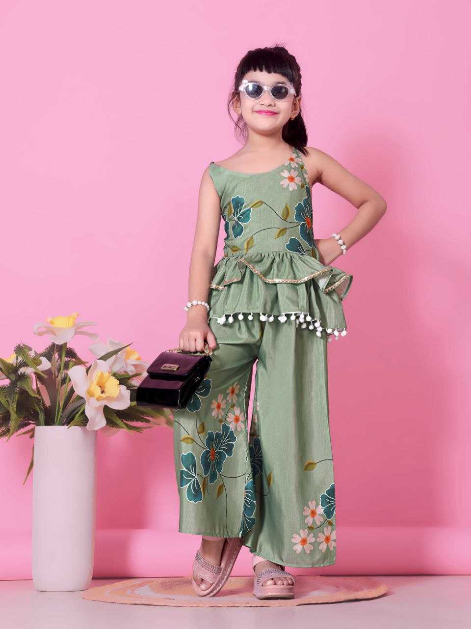 Ynf Cotton KESH461 190 Kids Wear Wholesale Kids Kurta Pajama Girls Ethnic Wear Kids Party Wear Ethnic Manufacturer- Kids Exports