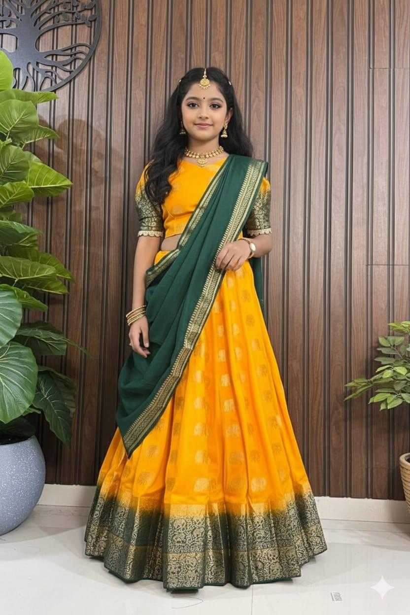Ynf Heavy Silk KESH503 8143 Kids Wear Wholesale Kids Traditional Outfits Indian Wear For Kids Kids Lehenga Choli Manufacturer- Kids Exports