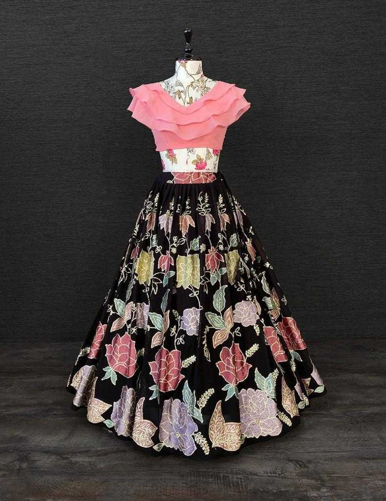 Ynf Faux Georgette RIN235 anita Kids Wear Wholesale Kids Ethnic Wear Kids Traditional Outfits Kids Lehenga Choli Manufacturer- Kids Exports