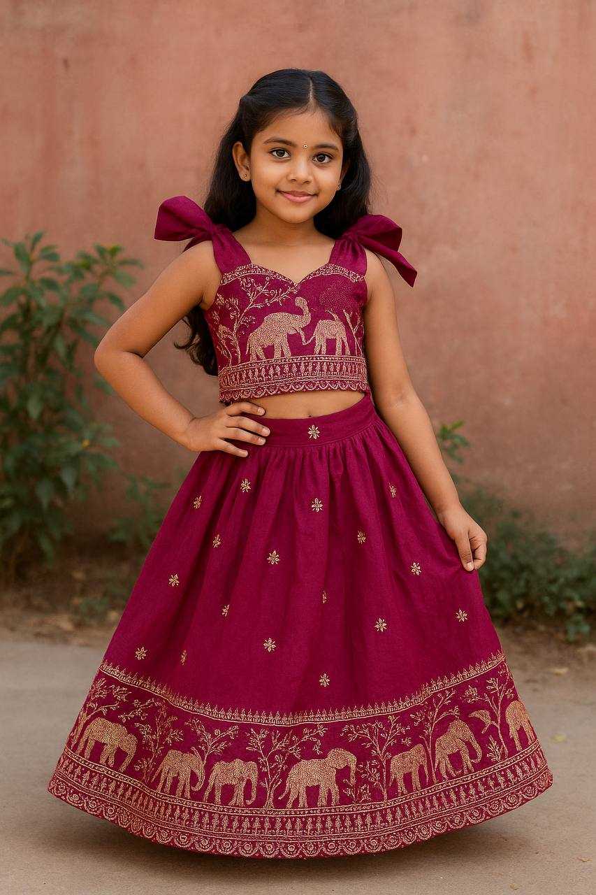 Ynf Pure Soft KESH709 33 Kids Wear Wholesale Kids Lehenga Kids Lehenga Choli Girls Ethnic Wear Manufacturer- Kids Exports