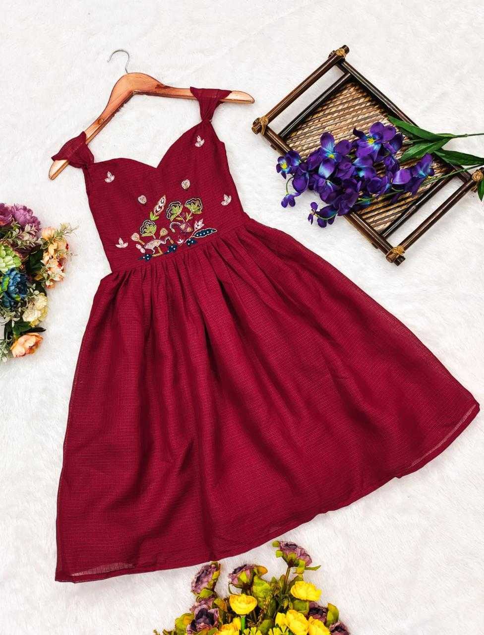 Ynf Soft Dola RIN235 OTIS Kids Wear Wholesale Kids Gown Kids Designer Frock Kids Party Wear Ethnic Manufacturer- Kids Exports