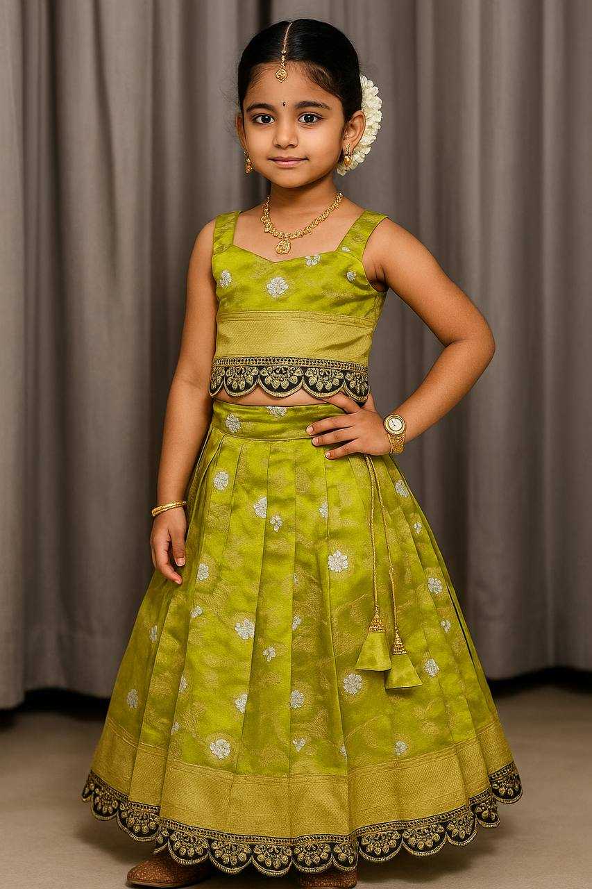 Ynf Soft Silk KESH709 11 Kids Wear Wholesale Kids Lehenga Choli Girls Ethnic Wear Kids Wedding Outfits Manufacturer- Kids Exports