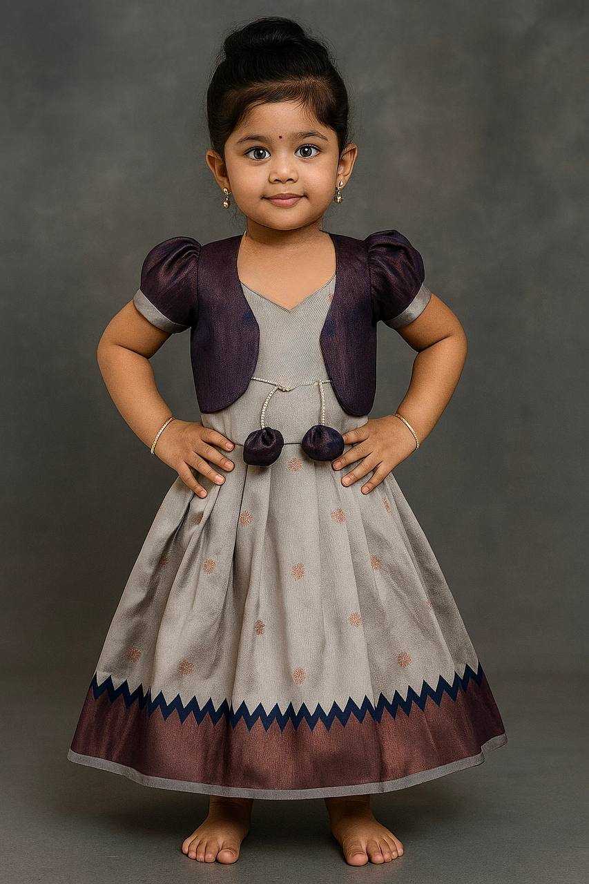 Ynf Soft Silk KESH709 18 Kids Wear Wholesale Kids Gown Kids Co-ord Set Kids Ethnic Gowns Manufacturer- Kids Exports
