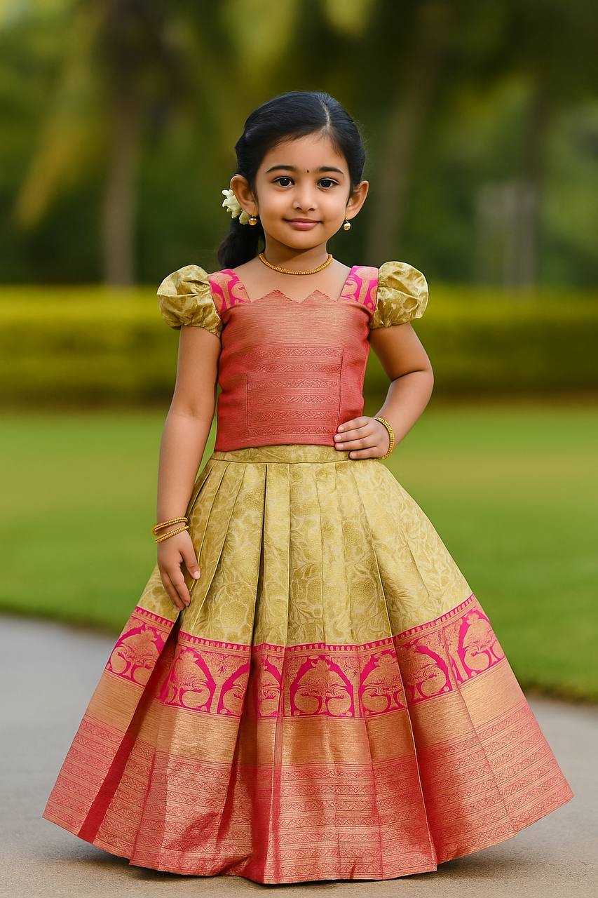 Ynf Soft Silk KESH709 21 Kids Wear Wholesale Kids Lehenga Kids Co-ord Set Kids Lehenga Choli Manufacturer- Kids Exports