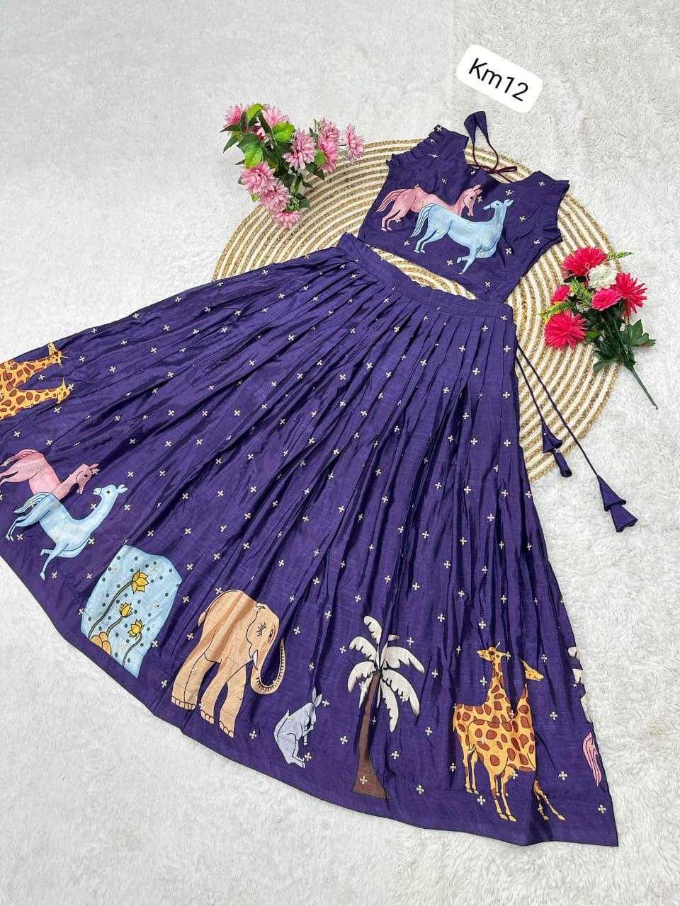 Ynf Chinon RIN235 festival Kids Wear Wholesale Kids Designer Frock Kids Festive Wear Kids Party Wear Ethnic Manufacturer- Kids Exports