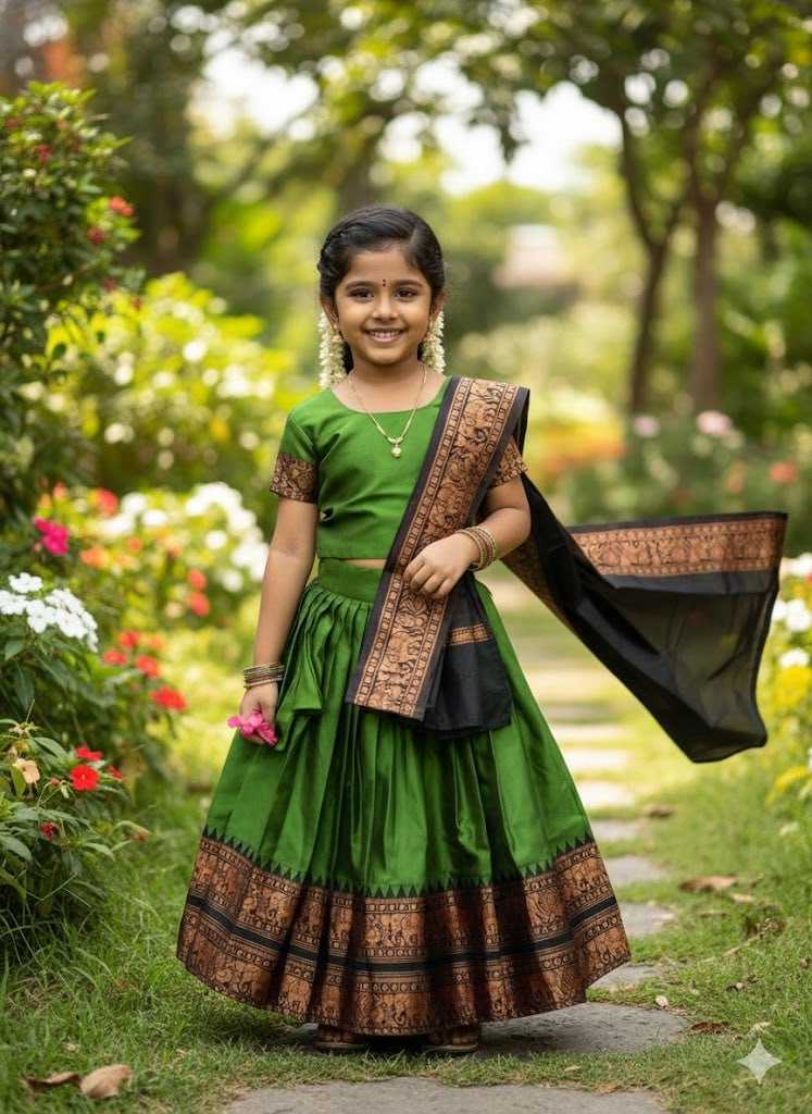 Ynf Lichi Silk KESH642 008 Kids Wear Wholesale Kids Lehenga Girls Ethnic Wear Baby Girl Lehenga Manufacturer- Kids Exports