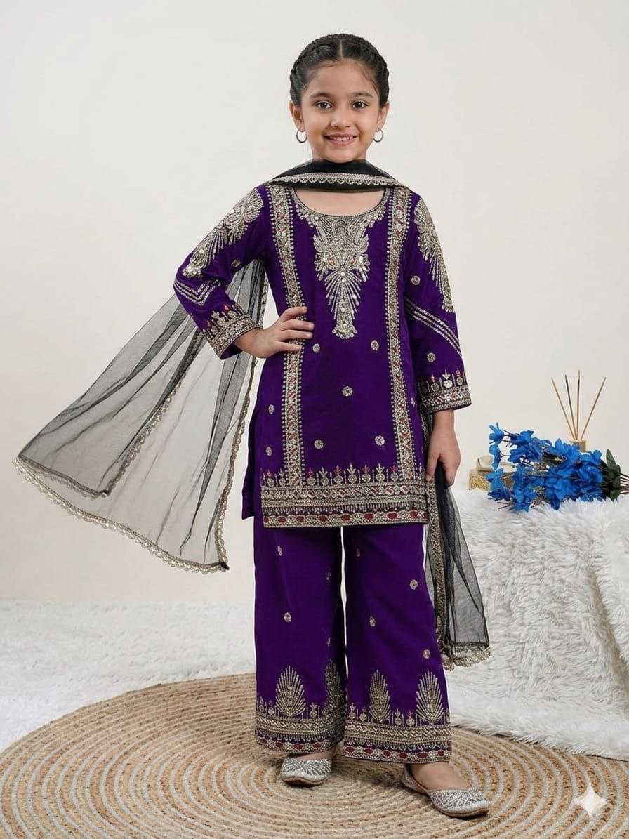 Ynf Georgette KESH461 241 Kids Wear Wholesale Girls Kurti Kids Festive Wear Kids Party Wear Ethnic Manufacturer- Kids Exports