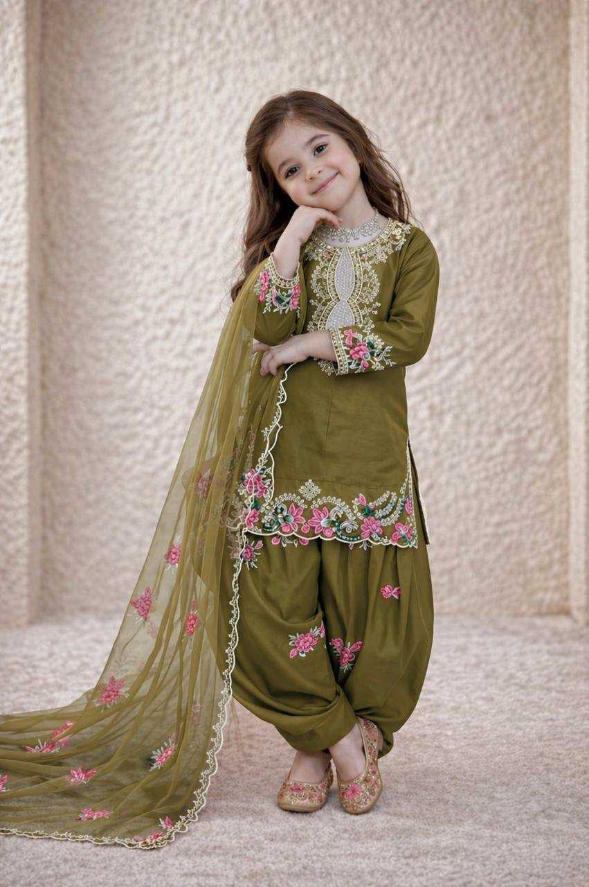 Ynf Crepe RIN234 245 Kids Wear Wholesale Kids Top & Pant Kids Festive Wear Kids Party Wear Ethnic Manufacturer- Kids Exports