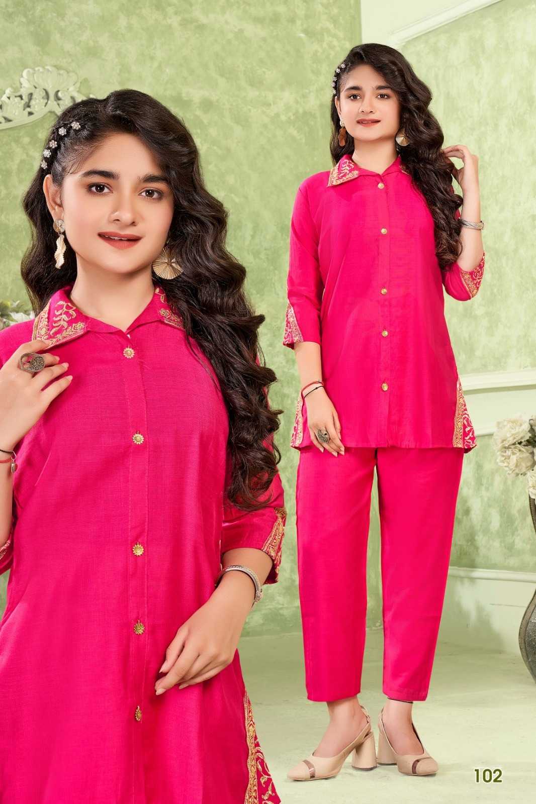 Ynf Fancy KESH530 Star Girl Kids Wear Wholesale Kids Co-ord Set Manufacturer- Kids Exports