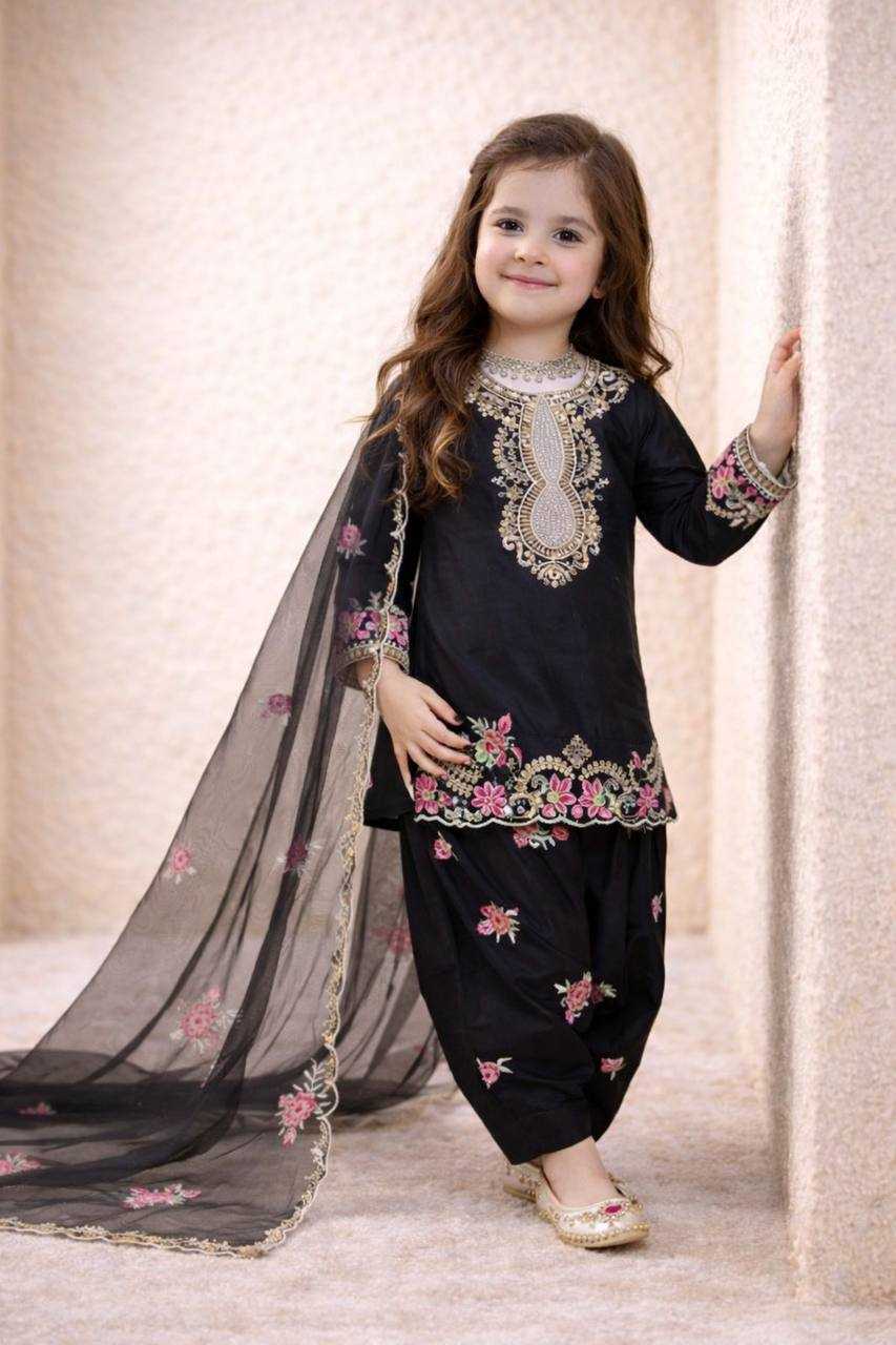 Ynf Heavy Crepe RIN234 245 Kids Wear Wholesale Kids Suit Kids Festive Wear Kids Party Wear Ethnic Manufacturer- Kids Exports