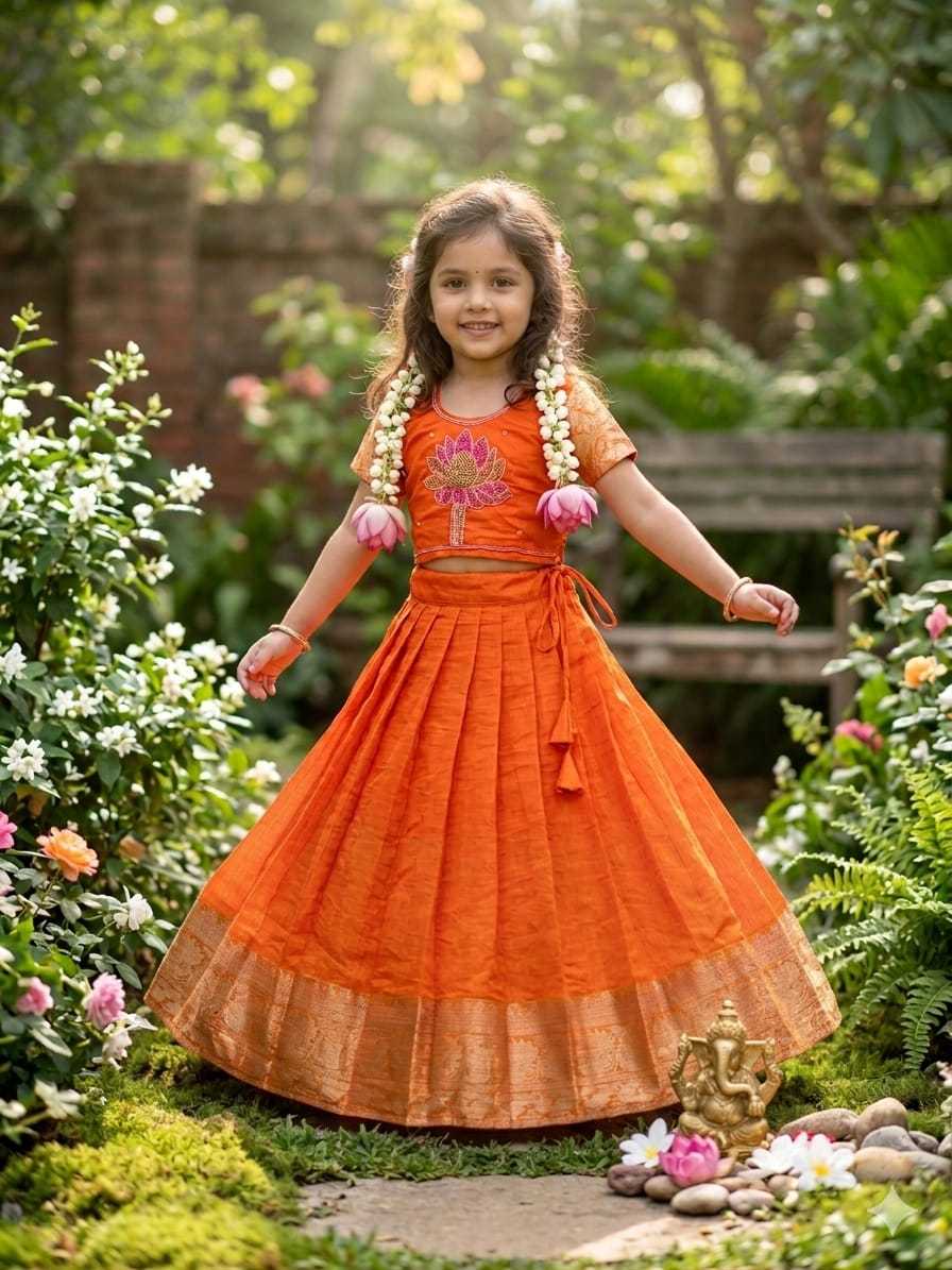 Ynf Kota Checks KESH505 Lotus Kids Wear Wholesale Kids Lehenga Kids Designer Frock Kids Party Wear Ethnic Manufacturer- Kids Exports