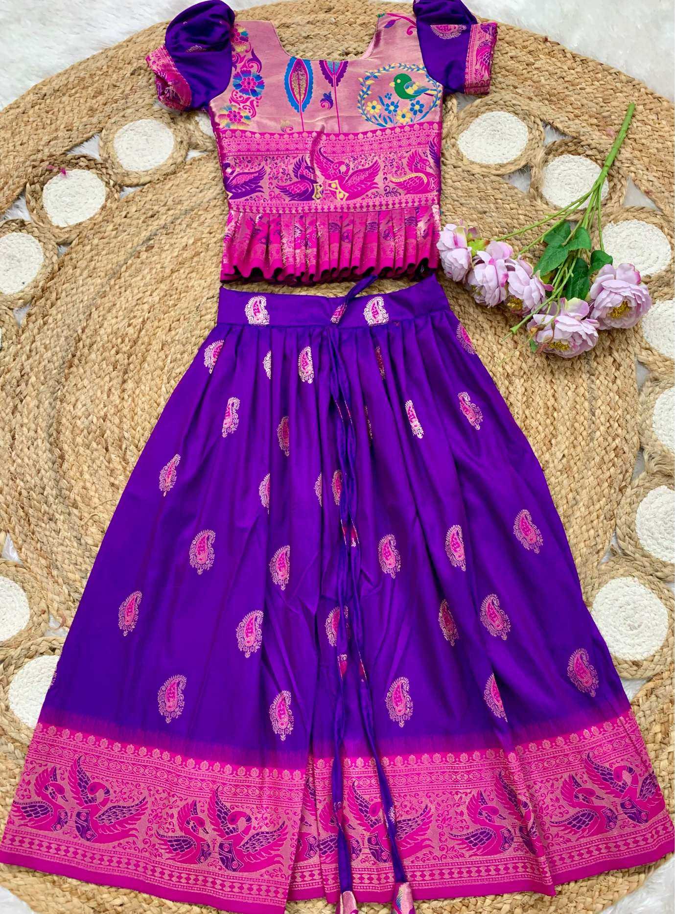 Ynf Soft Silk KESH685 Fariyaza Kids Wear Wholesale Kids Lehenga Kids Lehenga Choli Baby Girl Lehenga Manufacturer- Kids Exports