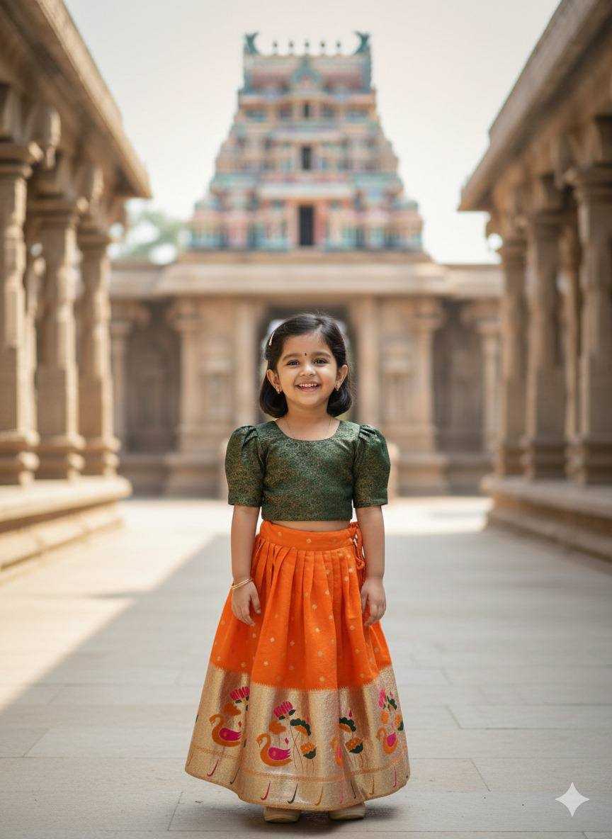 Ynf Soft Silk KESH709 41 Kids Wear Wholesale Kids Designer Frock Kids Lehenga Choli Kids Festive Wear Manufacturer- Kids Exports
