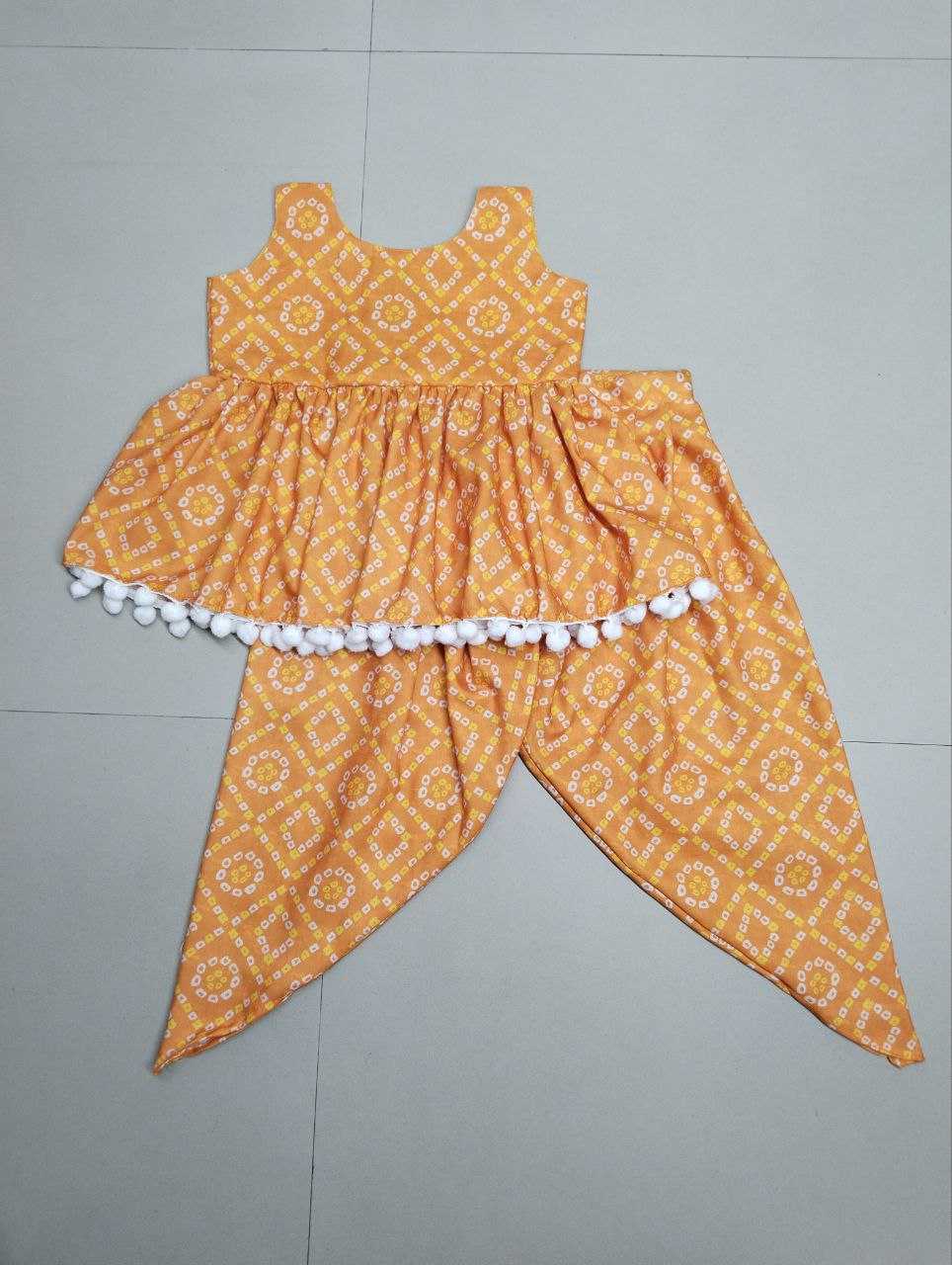 YNF RAYON BANDHANI BAB 08 KIDS WEAR WHOLESALE KIDS SUITS MANUFACTURER   