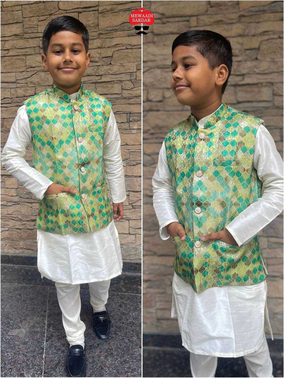 YNF SOFT SILK INL 257 KIDS WEAR WHOLESALE BOYS KURTA PYJAMA EMANUFACTURER