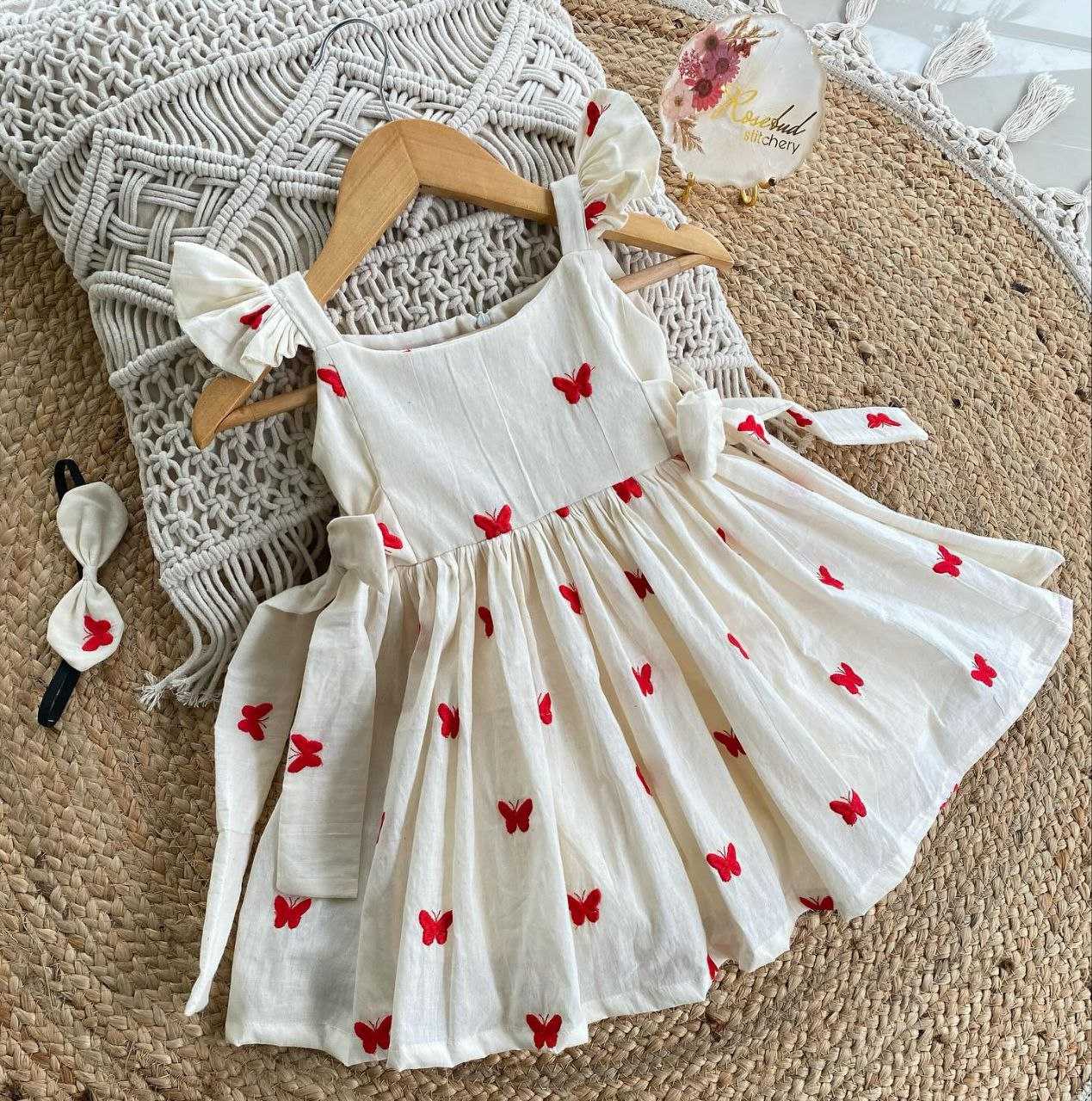 YNF PURE COTTON BAB 15 KIDS WEAR WHOLESALE KIDS FROCKS MANUFACTURER 