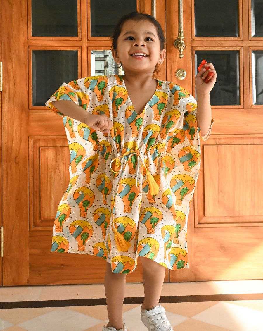 YNF RAYON BAB 35 KIDS WEAR WHOLESALE KIDS FROCKS MANUFACTURER