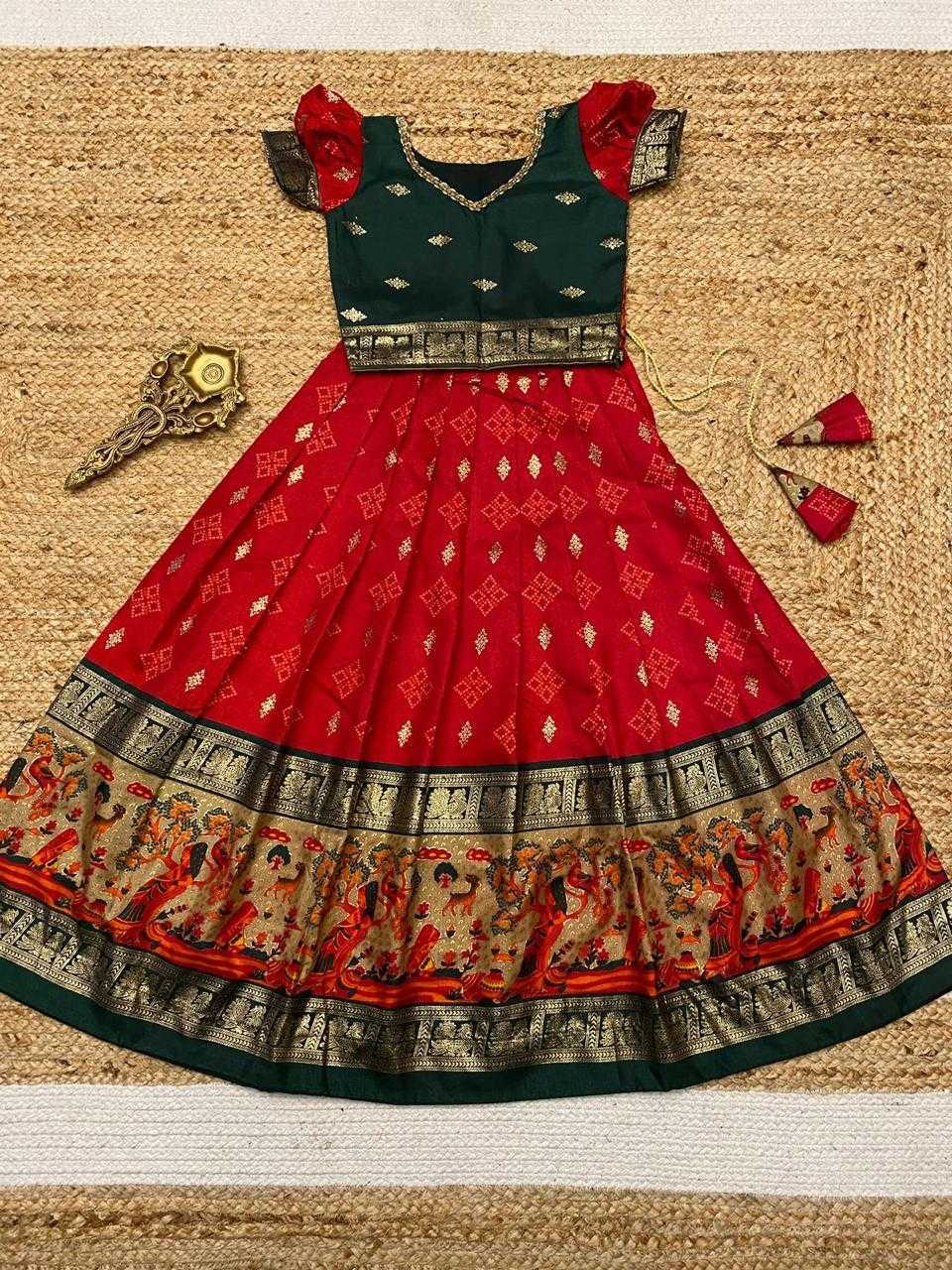 YNF SOFT DOLA RIN192 8005 KIDS WEAR WHOLESALE KIDS LEHENGAS KIDS ETHNIC KIDS TRADITIONAL OUTFITS KIDS NAVRATRI OUTFITS MANUFACTURER