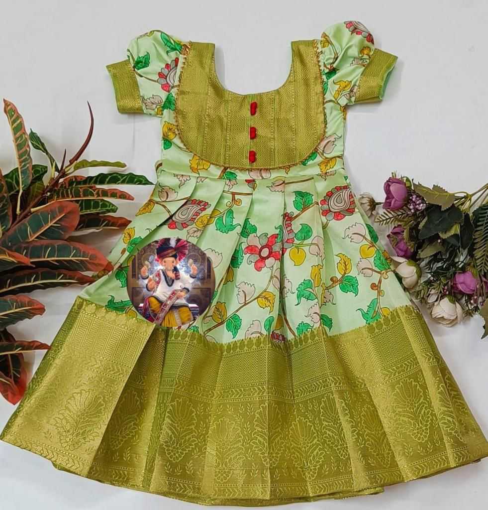 YNF TUSSAR SILK RIN115 7891 KIDS WEAR WHOLESALE KIDS GOWNS KIDS ETHNIC WEAR KIDS TRADITIONAL OUTFITS KIDS ETHNIC GOWNS MANUFACTURER