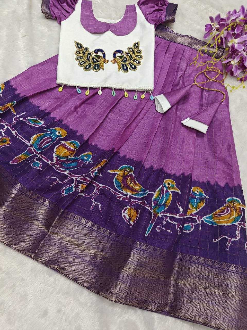 YNF BANGALORI SILK KESH189 VET21KIDS WEAR WHOLESALE KIDS LEHENGA TRADITIONAL OUTFITS KIDS LEHENGA FESTIVE WEAR KIDS WEDDING OUTFITS MANUFACTURER- Kids Exports