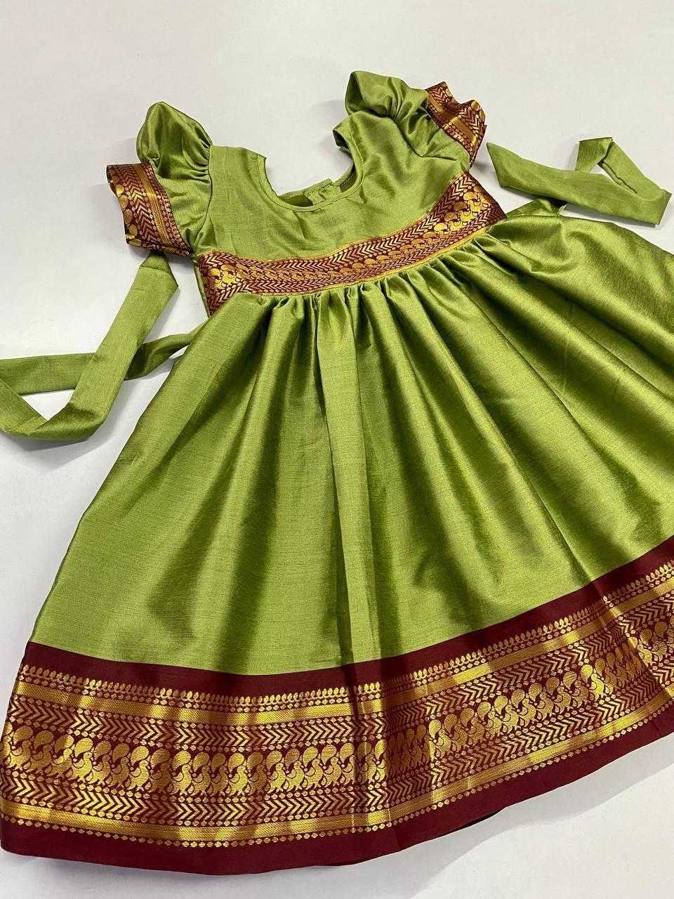 YNF COTTON SILK RIN192 8056 KIDS WEAR WHOLESALE KIDS FROCKS KIDS ETHIC WEAR KIDS FESTIVE WEAR KIDS KIDS PARTY WEAR ETHNIC MANUFACTURER- Kids Exports