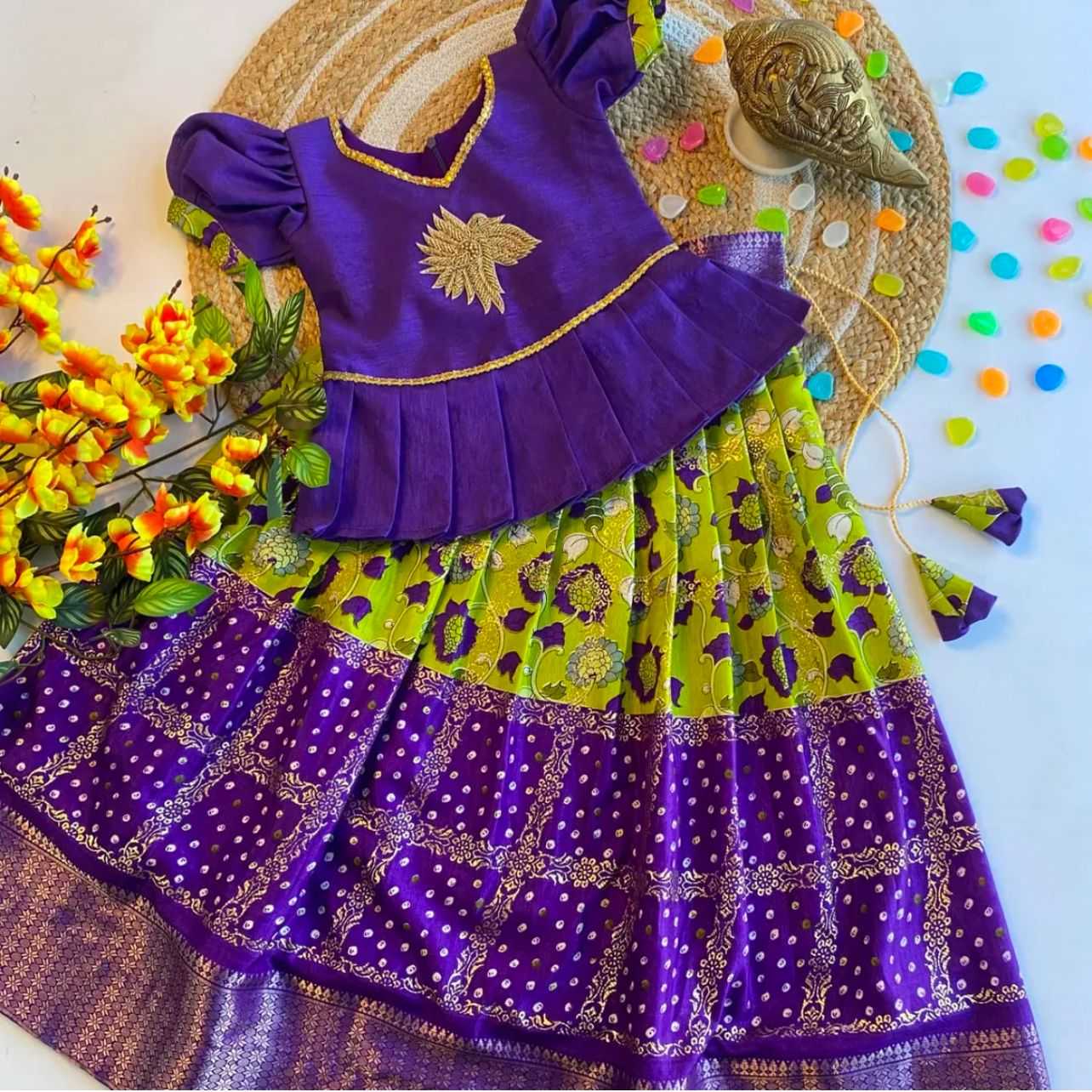 YNF DOLA SILK RIN192 8067 KIDS WEAR WHOLESALE GIRL LEHENGA CHOLI KIDS WEAR MANUFACTURE- Kids Exports