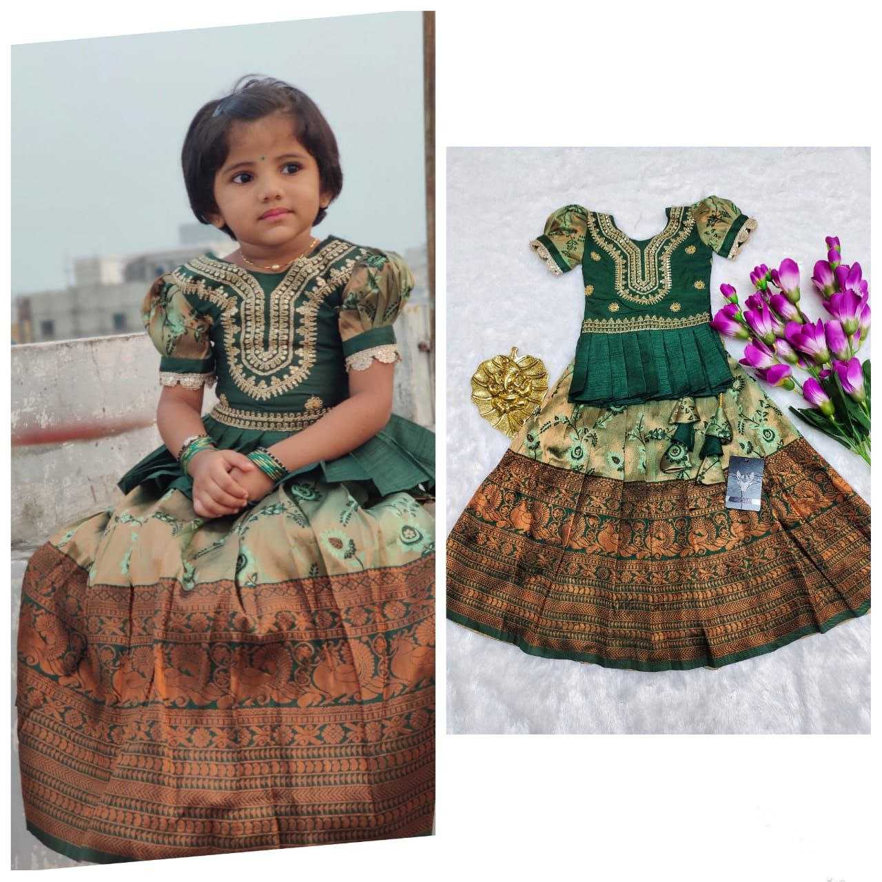 YNF KANIVARM SILK RIN161 RPVR23 KIDS WEAR WHOLESALE KIDS LEHENGA KIDS TRADITIONAL OUTFITS KIDS LEHENGA CHOLI KIDS FESTIVE WEAR KIDS WEDDING OUTFITS MANUFACTURER- Kids Exports