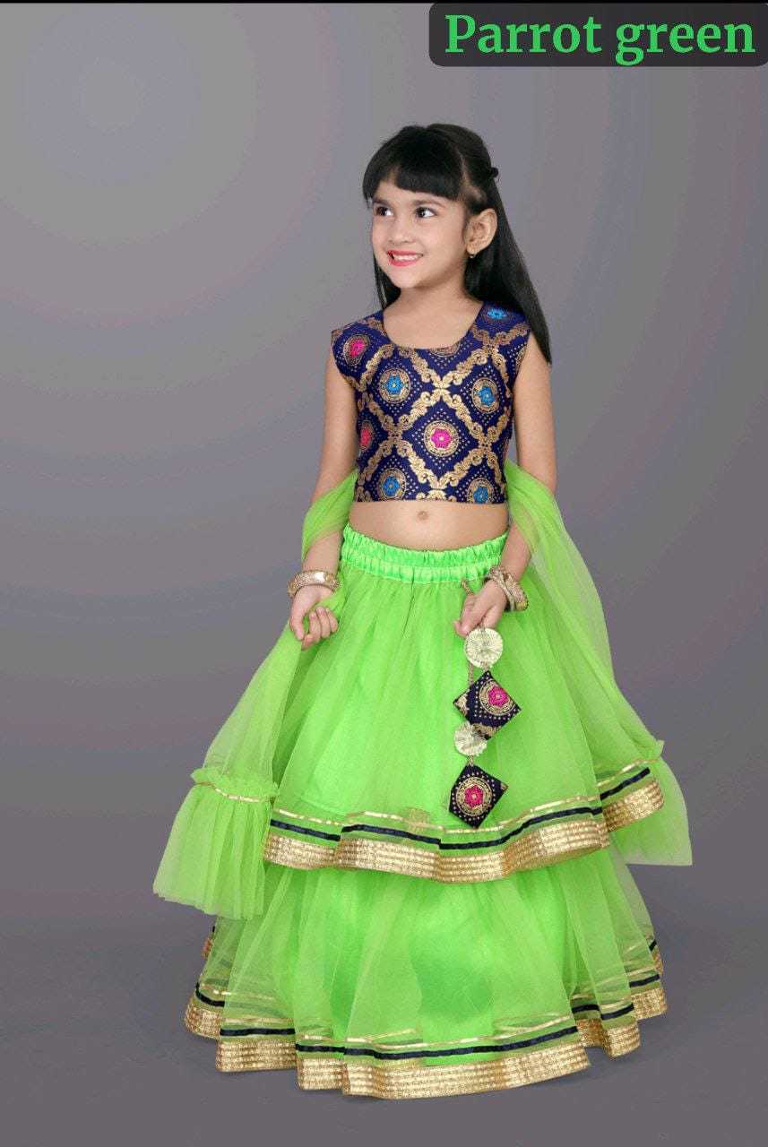 YNF NET KESH255 ETF16 KIDS WEAR WHOLESALE KIDS LEHENGA KIDS LEHENGA CHOLI KIDS FESTIVE WEAR KIDS WEDDING OUTFITS MANUFACTURER- Kids Exports