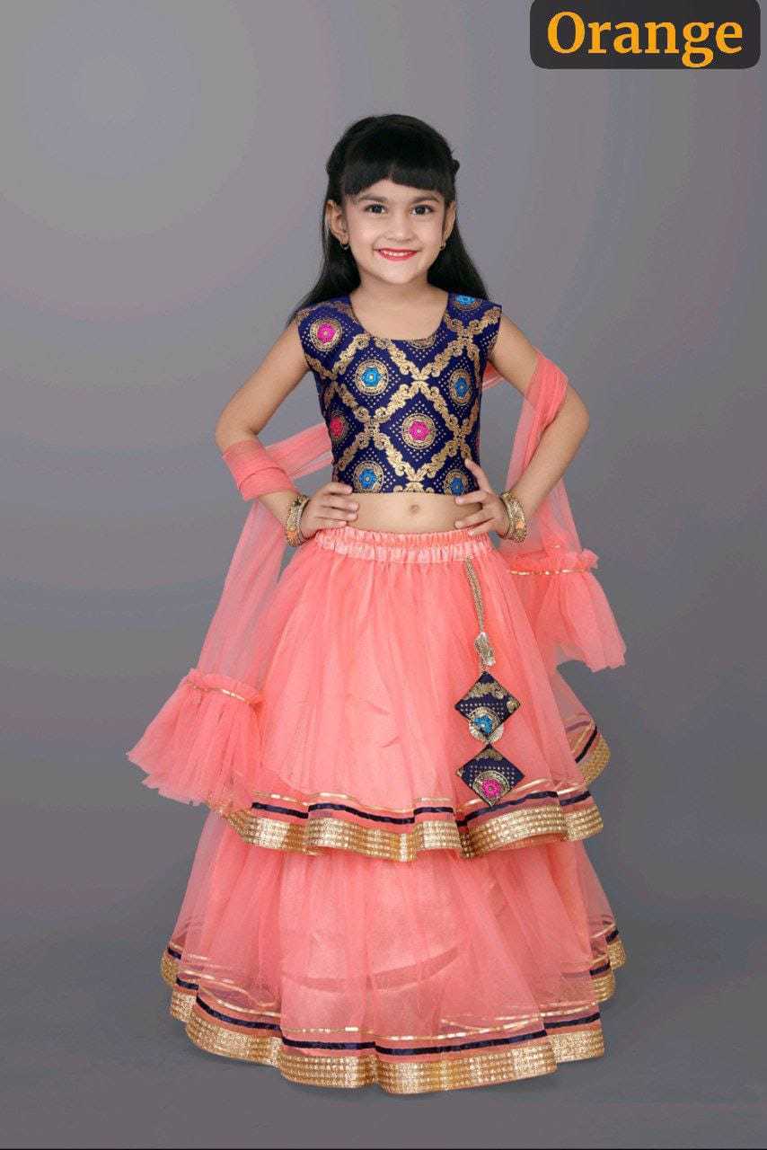 YNF NET KESH255 ETF16 KIDS WEAR WHOLESALE KIDS LEHENGA KIDS LEHENGA CHOLI KIDS FESTIVE WEAR KIDS WEDDING OUTFITS MANUFACTURER- Kids Exports