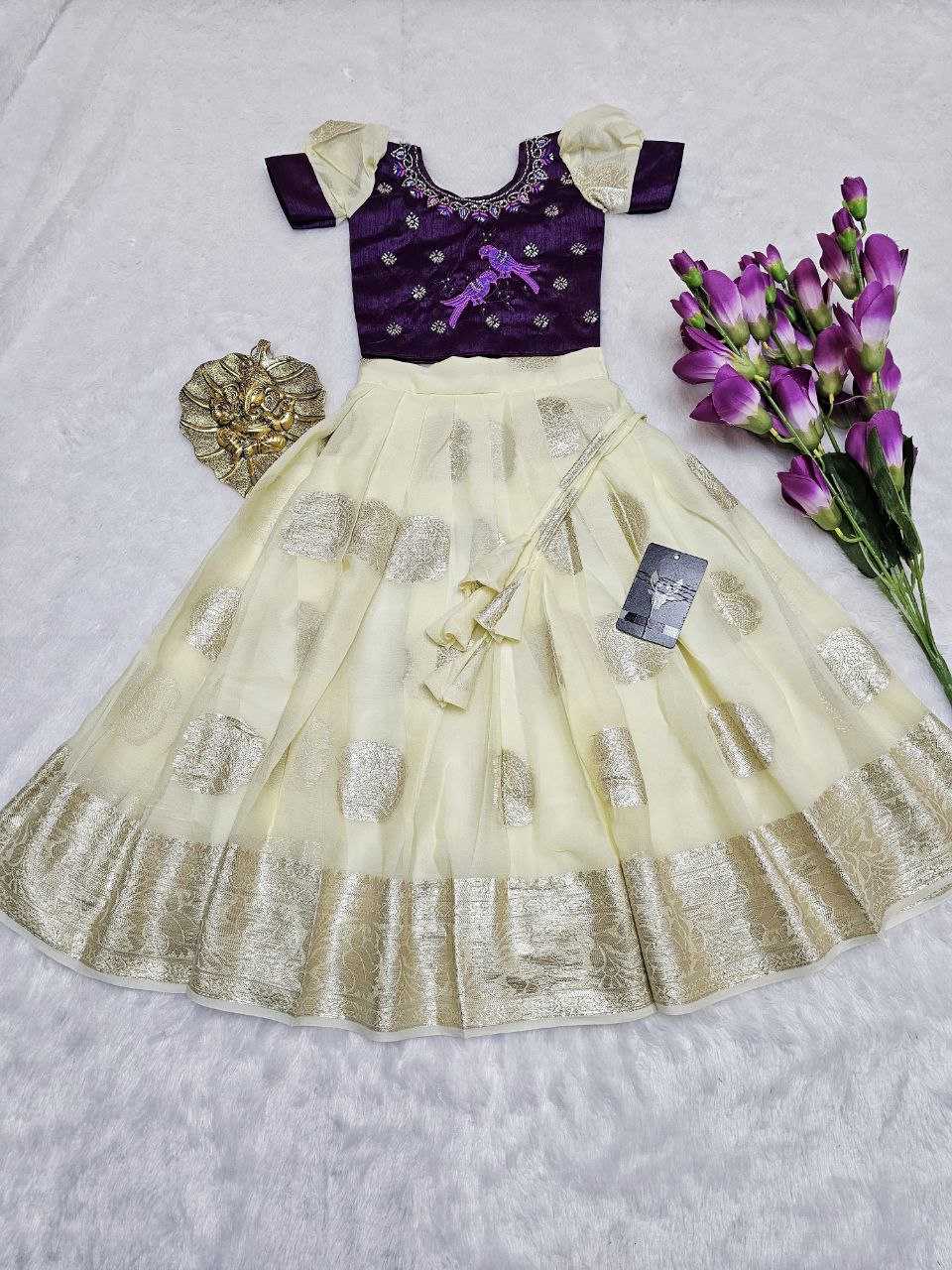 YNF SILK KIDS WEAR RIN161 RPVR2 WHOLESALE KIDS LEHENGA TRADITIONAL ETHNIC LEHENGA CHOLI KIDS FESTIVE BABY GIRL LEHANGA MANUFACTURER- Kids Exports