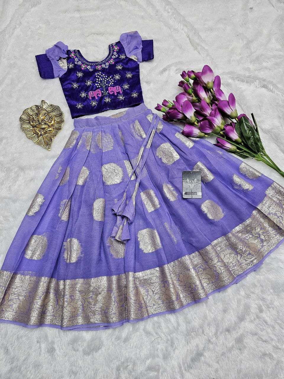 YNF SILK KIDS WEAR RIN161 RPVR2 WHOLESALE KIDS LEHENGA TRADITIONAL ETHNIC LEHENGA CHOLI KIDS FESTIVE BABY GIRL LEHANGA MANUFACTURER- Kids Exports