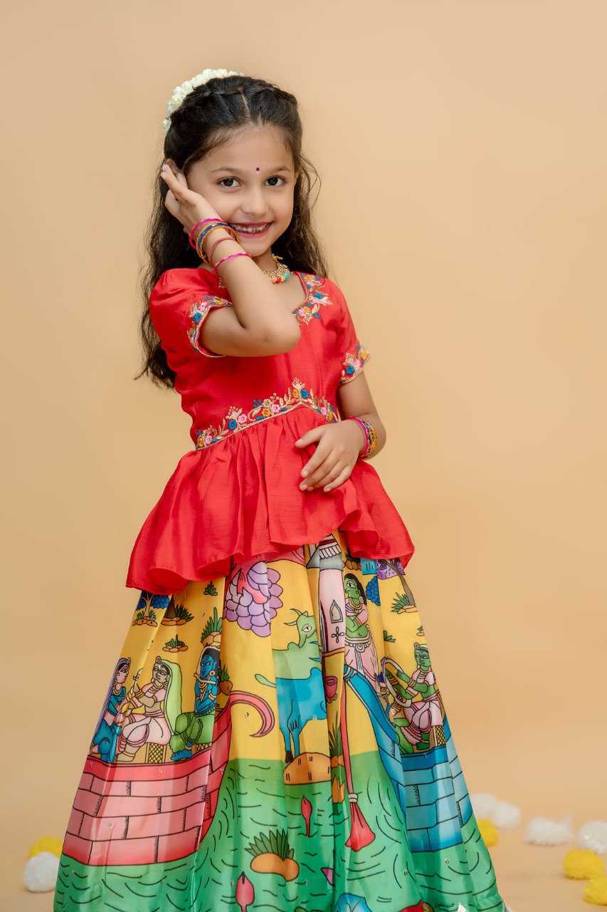 YNF SOFT CHINON KESH109 RRKT91 KIDS WEAR WHOLESALE KIDS GOWNS MANUFACTURER- Kids Exports