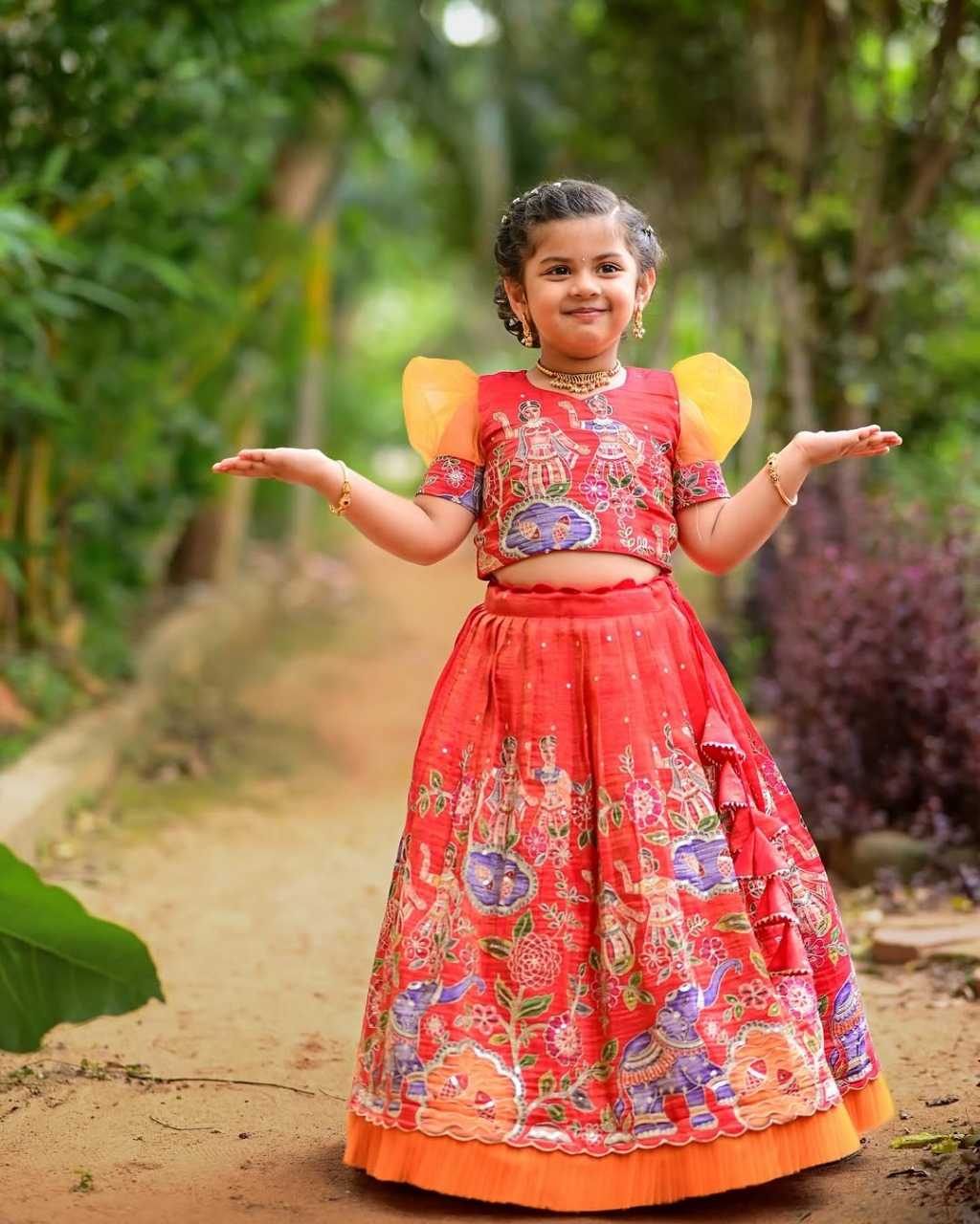 YNF SOFT CHINON KESH255 ETF12 KIDS WEAR WHOLESALE KIDS LEHENGA KIDS TRADITIONAL OUTFITS KIDS LEHENGA CHOLI KIDS FESTIVE WEAR KIDS WEDDING OUTFITS MANUFACTURER- Kids Exports